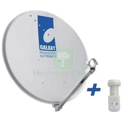 Parabola Satellitare + Illuminatore Galaxy Acciaio Zincato CM 80 — Elettronica e TV — rif. FERX.VIR7405101