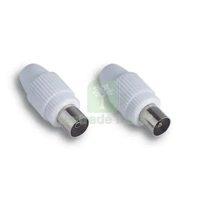 5CF Spina + Presa Coassiale TV Self FME MM 9,5 OHM 75 CF=PZ 2 — Interruttori e prese — rif. FERX.VIR7405203 5CF Spina + Presa Coassiale TV Self FME MM 9,5 OHM 75 CF=PZ 2 — Interruttori e prese — rif. FERX.VIR7405203