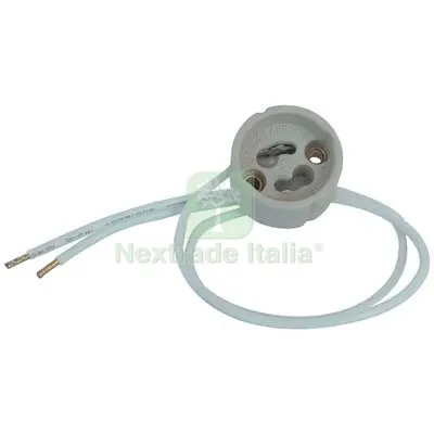 10PZ Portalampada GU10 GZ10 Steatite Cavo CM 15 — Illuminazione — rif. FERX.VIR7406240