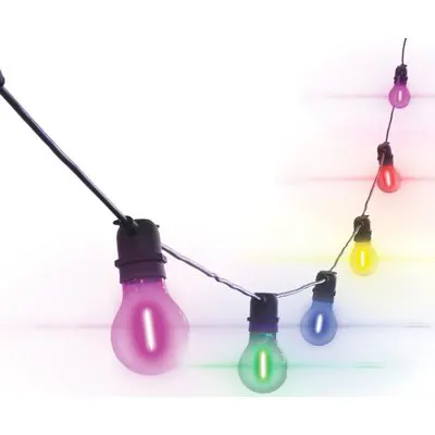 Catenaria + Lampadine Prolungabile Fiesta Century Nera Multicolor 12/24V 10XE27 MT 8,5 — Interruttori e prese — rif. FERX.VIR7406246 Catenaria + Lampadine Prolungabile Fiesta Century Nera Multicolor 12/24V 10XE27 MT 8,5 — Interruttori e prese — rif. FERX.VIR7406246