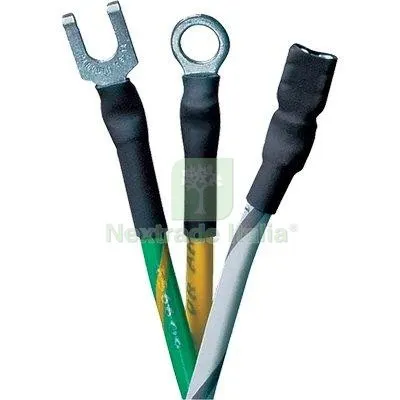 GUAINA TERMORESTRINGENTE NERO MM 9,5-4,8 CF=MT 10 MM 9,5>4,8 — Canaline e centralini — rif. FERX.VIR7406444