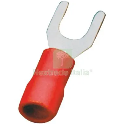 12CF Terminale a Forcella a Stringere Rosso x Cavo MMQ 4,0/6,0 Foro MM 6,0 CF=PZ 15 Colore Rosso — Cavi e fili — rif. FERX.VIR7406462 12CF Terminale a Forcella a Stringere Rosso x Cavo MMQ 4,0/6,0 Foro MM 6,0 CF=PZ 15 Colore Rosso — Cavi e fili — rif. FERX.VIR7406462