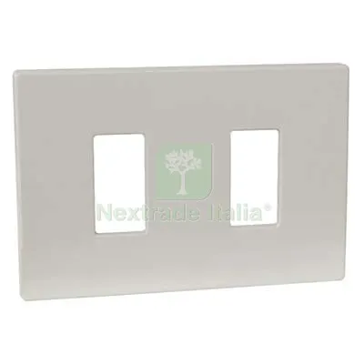 20PZ Placca Coprifrutti Venus Marlanvil Resina Avorio Posti 2 MM 115X80 Colore Avorio — Interruttori e prese — rif. FERX.VIR7407402