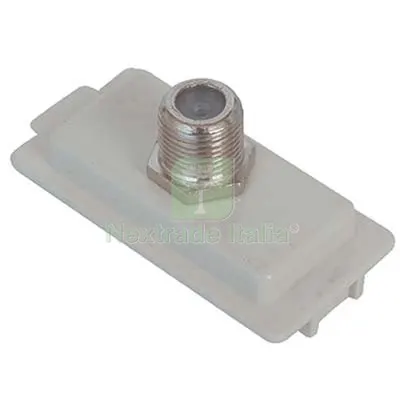 10PZ Connettore F TV SAT Diretto Venus Marlanvil Colore Bianco — Interruttori e prese — rif. FERX.VIR7408418 10PZ Connettore F TV SAT Diretto Venus Marlanvil Colore Bianco — Interruttori e prese — rif. FERX.VIR7408418