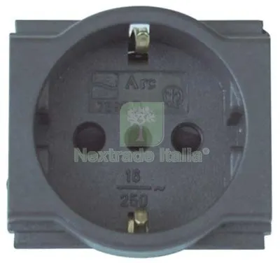2PZ PRESA SCHUKO + SICUREZZA ARC MARLANVIL VOLT 250 A 10/16 2P+T Colore Nero — Interruttori e prese — rif. FERX.VIR7409022