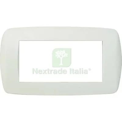 2PZ PLACCA COPRIFRUTTI MILLENIUM MARLANVIL BIANCO POSTI 4 MM 150X83 Colore Bianco — Interruttori e prese — rif. FERX.VIR7409068