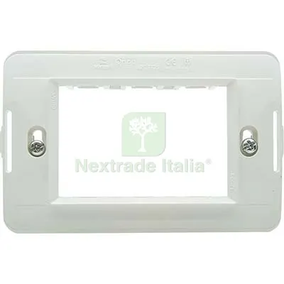 25PZ SUPPORTO FRUTTI AQUA MARLANVIL PC BIANCO POSTI 3 — Interruttori e prese — rif. FERX.VIR7409239