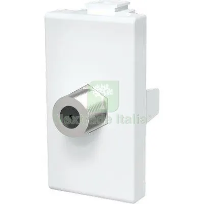 8PZ Connettore F TV SAT Diretto ABM Bianco Colore Bianco — Interruttori e prese — rif. FERX.VIR7409280 8PZ Connettore F TV SAT Diretto ABM Bianco Colore Bianco — Interruttori e prese — rif. FERX.VIR7409280