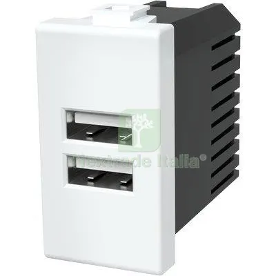2PZ PRESA USB ABM BIANCO 2 PRESE USB VOLT 5 A 2.4 Colore Bianco — Interruttori e prese — rif. FERX.VIR7409281