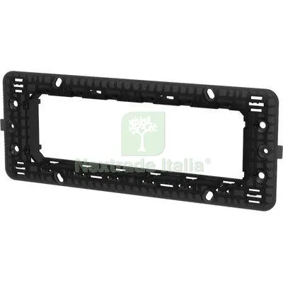8PZ Supporto Frutti ABM PC Nero Posti 6 — Interruttori e prese — rif. FERX.VIR7409292