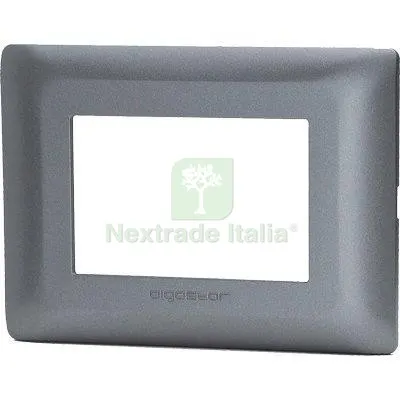 8PZ Placca Coprifrutti ABM Grigio Scuro Posti 3 MM 120X85 — Interruttori e prese — rif. FERX.VIR7409296