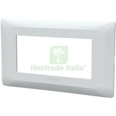 8PZ Placca Coprifrutti ABM Bianco Posti 4 MM 140X85 — Interruttori e prese — rif. FERX.VIR7409297 8PZ Placca Coprifrutti ABM Bianco Posti 4 MM 140X85 — Interruttori e prese — rif. FERX.VIR7409297