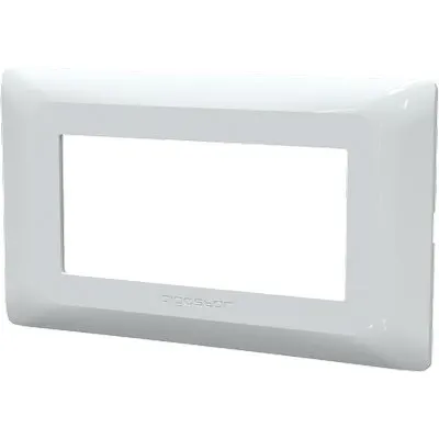8PZ Placca Coprifrutti ABM Bianco Posti 4 MM 140X85 — Interruttori e prese — rif. FERX.VIR7409305 8PZ Placca Coprifrutti ABM Bianco Posti 4 MM 140X85 — Interruttori e prese — rif. FERX.VIR7409305