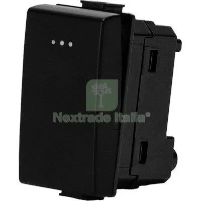 8PZ PULSANTE UNIPOLARE ABM NERO VOLT 250 A 16 Colore Nero — Interruttori e prese — rif. FERX.VIR7409314