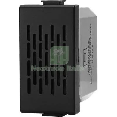 2PZ Campanello ABM Nero Volt 250 a 16 Colore Nero — Interruttori e prese — rif. FERX.VIR7409317 2PZ Campanello ABM Nero Volt 250 a 16 Colore Nero — Interruttori e prese — rif. FERX.VIR7409317