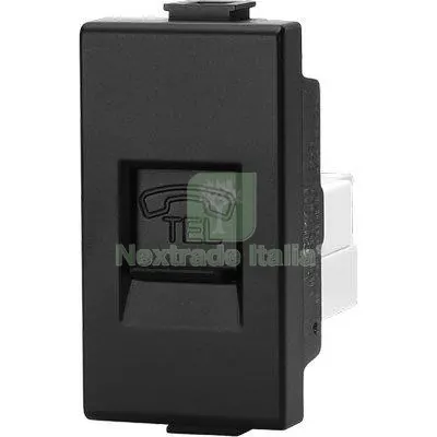 8PZ PRESA PLUG 6/4 ABM NERO Colore Nero — Interruttori e prese — rif. FERX.VIR7409318 8PZ PRESA PLUG 6/4 ABM NERO Colore Nero — Interruttori e prese — rif. FERX.VIR7409318