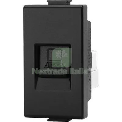 8PZ PRESA LAN ABM NERO Colore Nero — Interruttori e prese — rif. FERX.VIR7409319 8PZ PRESA LAN ABM NERO Colore Nero — Interruttori e prese — rif. FERX.VIR7409319
