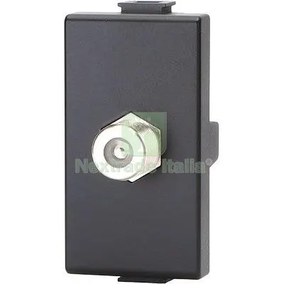 8PZ CONNETTORE F TV SAT DIRETTO ABM NERO Colore Nero — Interruttori e prese — rif. FERX.VIR7409321 8PZ CONNETTORE F TV SAT DIRETTO ABM NERO Colore Nero — Interruttori e prese — rif. FERX.VIR7409321
