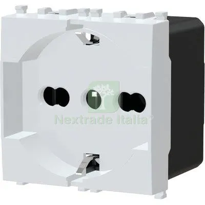 8PZ PRESA SCHUKO + SICUREZZA AVP BIANCO VOLT 250 A 10/16 2P+T Colore Bianco — Interruttori e prese — rif. FERX.VIR7409344 8PZ PRESA SCHUKO + SICUREZZA AVP BIANCO VOLT 250 A 10/16 2P+T Colore Bianco — Interruttori e prese — rif. FERX.VIR7409344
