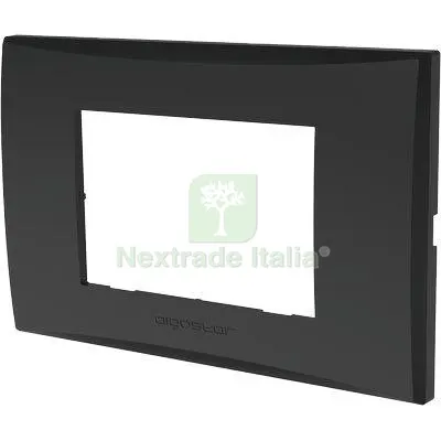 8PZ PLACCA COPRIFRUTTI AVP NERO POSTI 3 MM 120X85 — Interruttori e prese — rif. FERX.VIR7409355 8PZ PLACCA COPRIFRUTTI AVP NERO POSTI 3 MM 120X85 — Interruttori e prese — rif. FERX.VIR7409355