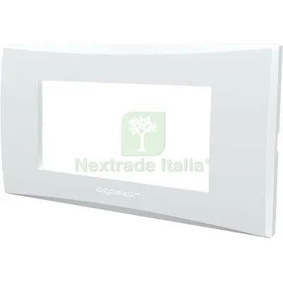 8PZ PLACCA COPRIFRUTTI AVP BIANCO POSTI 4 MM 140X85 — Interruttori e prese — rif. FERX.VIR7409358 8PZ PLACCA COPRIFRUTTI AVP BIANCO POSTI 4 MM 140X85 — Interruttori e prese — rif. FERX.VIR7409358
