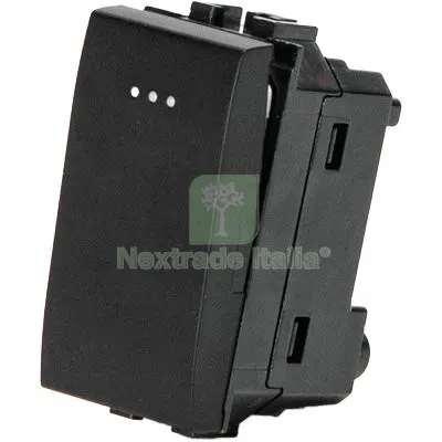8PZ PULSANTE UNIPOLARE ABL NERO VOLT 250 A 16 Colore Nero — Interruttori e prese — rif. FERX.VIR7409394