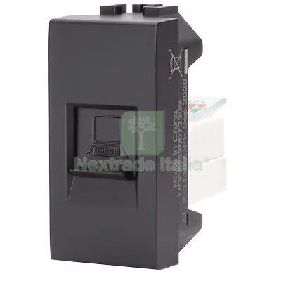 8PZ Presa LAN ABL Nero Colore Nero — Interruttori e prese — rif. FERX.VIR7409399 8PZ Presa LAN ABL Nero Colore Nero — Interruttori e prese — rif. FERX.VIR7409399