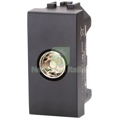8PZ PRESA TV PASSANTE ABL NERO MM 9,5 Colore Nero — Interruttori e prese — rif. FERX.VIR7409400 8PZ PRESA TV PASSANTE ABL NERO MM 9,5 Colore Nero — Interruttori e prese — rif. FERX.VIR7409400