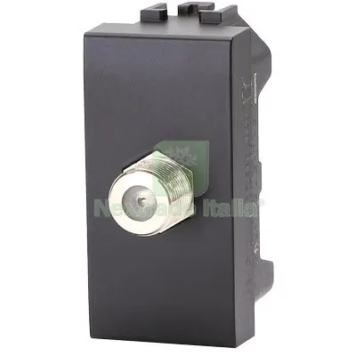 8PZ CONNETTORE F TV SAT DIRETTO ABL NERO Colore Nero — Interruttori e prese — rif. FERX.VIR7409401 8PZ CONNETTORE F TV SAT DIRETTO ABL NERO Colore Nero — Interruttori e prese — rif. FERX.VIR7409401