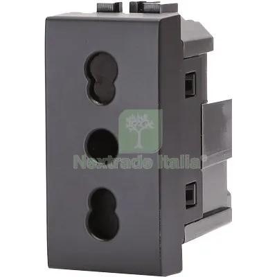 8PZ PRESA ABL NERO VOLT 250 A 10/16 2P+T Colore Nero — Interruttori e prese — rif. FERX.VIR7409403 8PZ PRESA ABL NERO VOLT 250 A 10/16 2P+T Colore Nero — Interruttori e prese — rif. FERX.VIR7409403