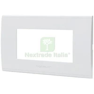 8PZ PLACCA COPRIFRUTTI ABL BIANCO POSTI 4 MM 140X85 Colore Bianco — Interruttori e prese — rif. FERX.VIR7409431 8PZ PLACCA COPRIFRUTTI ABL BIANCO POSTI 4 MM 140X85 Colore Bianco — Interruttori e prese — rif. FERX.VIR7409431