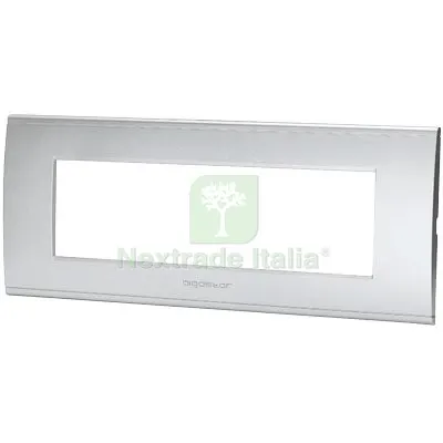 8PZ Placca Coprifrutti ABL Argento Posti 7 MM 208X85 Colore Argento — Interruttori e prese — rif. FERX.VIR7409438 8PZ Placca Coprifrutti ABL Argento Posti 7 MM 208X85 Colore Argento — Interruttori e prese — rif. FERX.VIR7409438