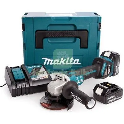 Smerigliatrice Angolare Batteria DGA513RTJ Makita MM 125 Volt 18X2 AH 5,0 + Valigia Ø Mm 115/125 — Smerigliatrici e seghe — rif. FERX.VIR7413437 Smerigliatrice Angolare Batteria DGA513RTJ Makita MM 125 Volt 18X2 AH 5,0 + Valigia Ø Mm 115/125 — Smerigliatrici e seghe — rif. FERX.VIR7413437