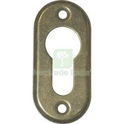 5CF Mostrina Ovale Foro Sagomato 06012 00 Cisa Ottone MM 60X28 CF=PZ 2 MM 28x60 S MM 2,5 — Serrature e cilindri — rif. FERX.VIR7413484