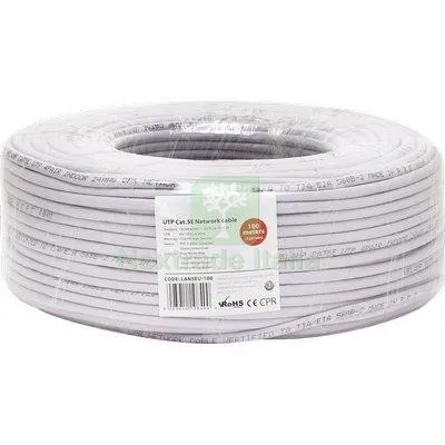 CAVO LAN UTP CAT.5E RAME/PVC GRIGIO N°FILI 8 CF=MT 100 — Interruttori e prese — rif. FERX.VIR7420100