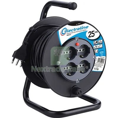 Avvolgicavo Bricolage 49027 Electraline 2P+T 16A Bipasso Schuko X4 N°xmmq 3X1,5 MT 25 — Illuminazione — rif. FERX.VIR7420157 Avvolgicavo Bricolage 49027 Electraline 2P+T 16A Bipasso Schuko X4 N°xmmq 3X1,5 MT 25 — Illuminazione — rif. FERX.VIR7420157