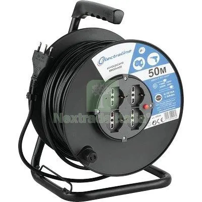 Avvolgicavo Bricolage 49028 Electraline 2P+T 16A Bipasso Schuko X4 N°xmmq 3X1,5 MT 50 — Illuminazione — rif. FERX.VIR7420159 Avvolgicavo Bricolage 49028 Electraline 2P+T 16A Bipasso Schuko X4 N°xmmq 3X1,5 MT 50 — Illuminazione — rif. FERX.VIR7420159