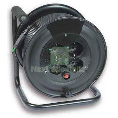 Avvolgicavo Impresa FME 2P+T 16A Bipasso Schuko X4 N°xmmq 3X1,5 MT 25 — Illuminazione — rif. FERX.VIR7420160