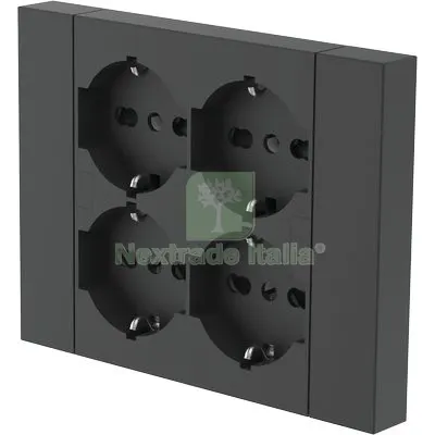 MULTIPRESA PRECOMPOSTA ELECTRALINE NERO POSTI 4 BIPASSSO + SCHUKO 2P+T 16A Colore Nero — Interruttori e prese — rif. FERX.VIR7420375 MULTIPRESA PRECOMPOSTA ELECTRALINE NERO POSTI 4 BIPASSSO + SCHUKO 2P+T 16A Colore Nero — Interruttori e prese — rif. FERX.VIR7420375