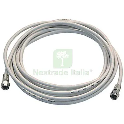 5PZ Prolunga Coassiale TV + Connettori F FME MT 2 — Interruttori e prese — rif. FERX.VIR7420507 5PZ Prolunga Coassiale TV + Connettori F FME MT 2 — Interruttori e prese — rif. FERX.VIR7420507