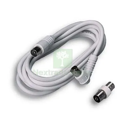 5PZ Prolunga Coassiale TV + Adattatore FME Spina Dritta + Presa 90° MM 9,5 OHM 75 MT 2 — Interruttori e prese — rif. FERX.VIR7420510 5PZ Prolunga Coassiale TV + Adattatore FME Spina Dritta + Presa 90° MM 9,5 OHM 75 MT 2 — Interruttori e prese — rif. FERX.VIR7420510