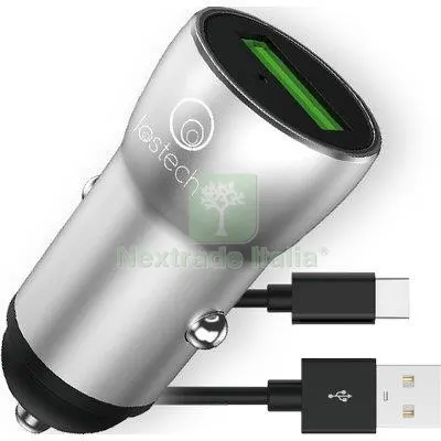 3PZ Caricabatteria Smartphone Auto LS-F Lostech Type-C Corpo Metallo Volt 12 a 2,0 Conn Type-C — Batterie e caricabatterie — rif. FERX.VIR7420877 3PZ Caricabatteria Smartphone Auto LS-F Lostech Type-C Corpo Metallo Volt 12 a 2,0 Conn Type-C — Batterie e caricabatterie — rif. FERX.VIR7420877