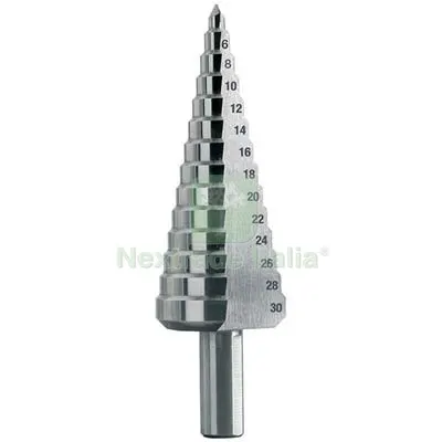 FRESA CONICA GRADUATA HSS-G 01240 KRINO MM 4/30 +MM 2 Ø Mm 4-30x97 — Punte, frese e dischi — rif. FERX.VIR7426991 FRESA CONICA GRADUATA HSS-G 01240 KRINO MM 4/30 +MM 2 Ø Mm 4-30x97 — Punte, frese e dischi — rif. FERX.VIR7426991