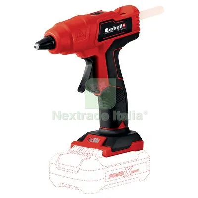 SPRUZZATORE TERMOINCOLLANTE BATTERIA TE-GC 18 EINHELL V.18 X-CHANGE SOLO CORPO MACCHINA + ACC Volt 18 — Spatole e attrezzi per stesura — rif. FERX.VIR7431102 SPRUZZATORE TERMOINCOLLANTE BATTERIA TE-GC 18 EINHELL V.18 X-CHANGE SOLO CORPO MACCHINA + ACC Volt 18 — Spatole e attrezzi per stesura — rif. FERX.VIR7431102