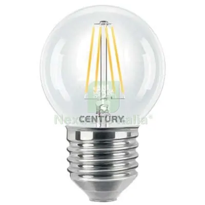 5PZ Lampada Wire LED Sfera Incanto Century Calda Volt 230 Watt 4 Lumen 480 E27 e 27 LMN 480 Lux Calda W 4 — Illuminazione — rif. FERX.VIR7440051