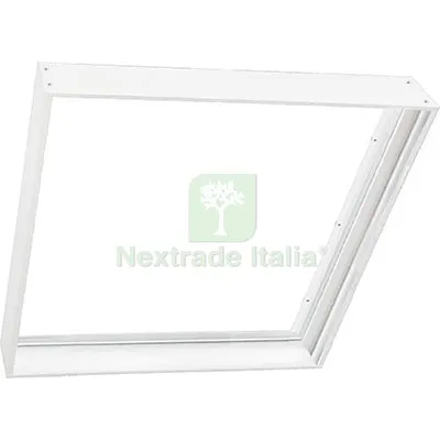 Cornice Pannello LED Backlight Century Alluminio Bianco CM 60X60 H MM 8 MM 600x600x8 — Illuminazione — rif. FERX.VIR7440177