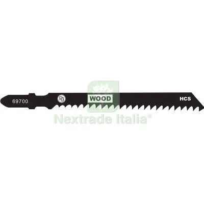 5CF Lama Seghetto Alternativo Attacco Bosch PG 697.00 Taglio Grosso Legno MM 100 CF=PZ 3 Denti Grossi Per Legno — Smerigliatrici e seghe — rif. FERX.VIR7441385 5CF Lama Seghetto Alternativo Attacco Bosch PG 697.00 Taglio Grosso Legno MM 100 CF=PZ 3 Denti Grossi Per Legno — Smerigliatrici e seghe — rif. FERX.VIR7441385