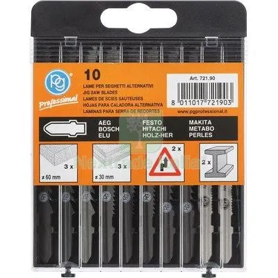 Lame Seghetto Alternativo Attacco Bosch 721.90 PG LEGNO+FERRO MIX CF=PZ 10 — Smerigliatrici e seghe — rif. FERX.VIR7441390 Lame Seghetto Alternativo Attacco Bosch 721.90 PG LEGNO+FERRO MIX CF=PZ 10 — Smerigliatrici e seghe — rif. FERX.VIR7441390
