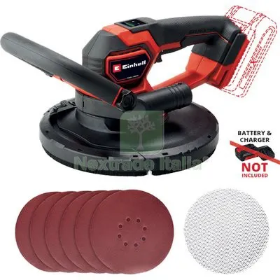 LEVIGATRICE PARETI BATTERIA TC-DWS225 EINHELL VOLT 18 X-CHANGE SOLO CORPO MACCHINA Ø Mm 225 — Smerigliatrici e seghe — rif. FERX.VIR7475163 LEVIGATRICE PARETI BATTERIA TC-DWS225 EINHELL VOLT 18 X-CHANGE SOLO CORPO MACCHINA Ø Mm 225 — Smerigliatrici e seghe — rif. FERX.VIR7475163