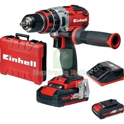 TRAPANO AVVIT PERCUS BATT TE-CD18/50-LI-I EINHELL VOLT 18X2 AH 2 X-CHANGE +VALIGIA — Trapani e avvitatori — rif. FERX.VIR7475383 TRAPANO AVVIT PERCUS BATT TE-CD18/50-LI-I EINHELL VOLT 18X2 AH 2 X-CHANGE +VALIGIA — Trapani e avvitatori — rif. FERX.VIR7475383